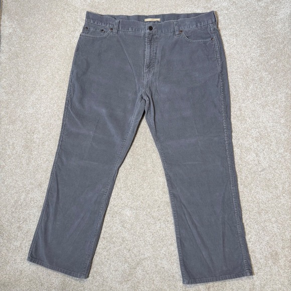 L.L. Bean Other - L.L. Bean Corduroy Pants Mens 42x29 Gray Standard Fit Straight Leg Cotton
